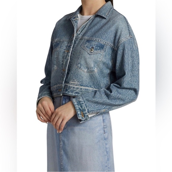 Rag and Bone Miramar Printed denim jacket NEW - Picture 5 of 8